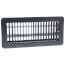 6" x 10" (Wall Opening Size) Silver Maple Gray Floor Register (350 Series)
