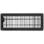 4" x 12" (Wall Opening Size) Black Floor Register (350 Series)