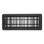 4" x 12" (Wall Opening Size) Black Floor Register (350 Series)