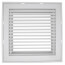 12" x 12" (Wall Opening Size) White Steel Fixed-Bar Filter Grille (96AFB2 Series)