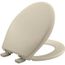 Round Plastic Toilet Seat, STA-TITE, Whisper Close (Bone)