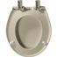 Round Plastic Toilet Seat, STA-TITE, Whisper Close (Bone)