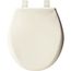 Round Plastic Toilet Seat, STA-TITE, Whisper Close (Biscuit)