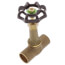 200L 3/4" Sweat Brass Globe Valve, Long Bonnet