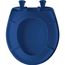 Round Plastic Toilet Seat, STA-TITE, Easy-Clean, Whisper-Close (Colonial Blue)
