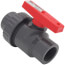 T-645 1-1/4" Gray PVC Single Union Ball Valve (Threaded)