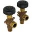 1/2" Heavy Composition Water Gauge Less Glass & Rod (w/ Auto Ball Valve)