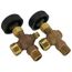 1/2" Heavy Composition Water Gauge Less Glass & Rod (w/ Auto Ball Valve)