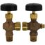 1/2" Heavy Composition Water Gauge Less Glass & Rod (w/ Auto Ball Valve)