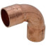 1-1/8" OD ACR Copper 90° Long Turn Elbow