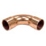 3-1/8" OD ACR Copper 90° Long Turn Elbow