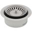 Color-Coordinated Metal Disposal Flange (Soft White)