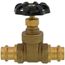 1/2" Press Gate Valve (Lead-Free Brass)