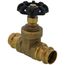 3/4" Press Gate Valve (Lead-Free Brass)