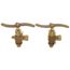 1/2" MNPT Chain Lever Rough Bronze Water Gauge (5/8" OD x 12" Length)