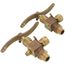 1/2" MNPT Chain Lever Rough Bronze Water Gauge (5/8" OD x 12" Length)