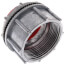 2-1/2" Zinc Die Cast Rigid Watertight Hub w/ Insulated Throat