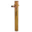 1-1/2" x 12" Rough Brass Dishwasher Tailpiece with Solid Brass Nut, 17 GA, Direct Connect (1/2" Copper)