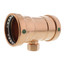 2-1/2" x 2-1/2" x 3/4" ProPress x Female XL-C Copper Tee (Lead Free)