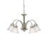 Wynberg 13.75" 5 Light Chandelier w/ Satin Etched Glass (Brushed Nickel)