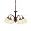 Wynberg 13.75" 5 Light Chandelier w/ Satin Etched Glass (Olde Bronze)