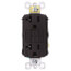 Radiant Spec-Grade Self-Test GFCI Receptacle - Brown (20A)