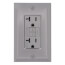Radiant Spec-Grade Self-Test GFCI Receptacle - Gray (20A)