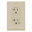 Hospital-Grade Self-Test Duplex GFCI Receptacle, NEMA 5-20R - Ivory (20A)