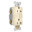 Radiant Spec-Grade Self-Test GFCI Receptacle - Light Almond (20A)