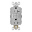 Radiant Spec-Grade Tamper-Resistant Self-Test Duplex GFCI Receptacle, NEMA 5-20R - Gray (20A)