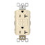 Radiant Spec-Grade Tamper-Resistant Self-Test Duplex GFCI Receptacle, NEMA 5-20R - Light Almond (20A)