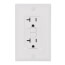 Radiant Spec-Grade Tamper-Resistant Self-Test Duplex GFCI Receptacle, NEMA 5-20R - White (20A)
