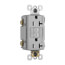 Radiant Spec-Grade Weather-Resistant Self-Test Duplex GFCI Receptacle, NEMA 5-20R - Gray (20A)