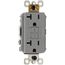 Radiant Spec-Grade Weather-Resistant Self-Test Duplex GFCI Receptacle, NEMA 5-20R - Gray (20A)