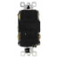 Radiant Spec-Grade Weather-Resistant Self-Test Duplex GFCI Receptacle, NEMA 5-20R - Ivory (20A)