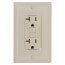 Radiant Spec-Grade Weather-Resistant Self-Test Duplex GFCI Receptacle, NEMA 5-20R - Ivory (20A)