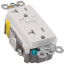 Radiant Spec-Grade Self-Test GFCI Receptacle - White (20A)