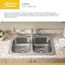 Colony 25" x 22" Stainless Steel 3-Hole Topmount 1-Bowl Kitchen Sink (Stainless Steel)