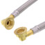 E-Z Install Wall Mount Faucet Stainless Steel Water Line Kit (1/2", 22" Long), 21-444L
