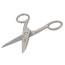 5-1/4" Notched Electrician's Scissors (Nickel-Plated)