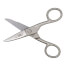 5-1/4" Notched Electrician's Scissors (Nickel-Plated)