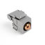 RCA 110-termination Quickport, Connector (Orange) Barrel (Gray) Housing