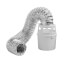 4" x 5 Ft. Flexible Foil Lint Trap Dryer Exhaust Vent Kit for Electric Dryers