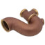 2" IPS x 1-1/2" SJ nut Swing “Tee" Trap (Rough Brass)