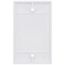 1-Gang Blank Box Mount Wall Plate, Standard Size, Thermoset - White