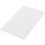 1-Gang Blank Box Mount Wall Plate, Standard Size, Thermoset - White