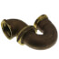 1-1/2" IPS x 1-1/2" SJ Nut, Less Cleanout LA Pattern Trap (Rough Brass)