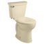 Cadet PRO 2-Piece 1.6 gpf/6.0 Lpf Compact Chair Height Elongated 14" Rough Toilet Less Seat, 215FC004.021 (Bone)