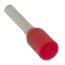 0.55" Electro-Tin Plated Insulated Ferrule, 18 AWG/1.0mm2 (Red)