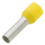 0.79" Electro-Tin Plated Insulated Ferrule, Gastight Crimped, 10 AWG/6mm2 (Yellow)